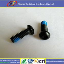 Blue Point Nylok Screw Plated Black Zn