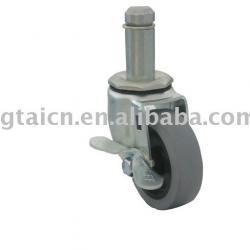 brake caster/side brake caster/TPE castors