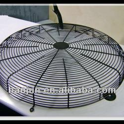 Bright black powder coating dome fan guard