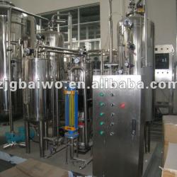 Carbonated drink mixing plant