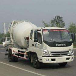 Cement mixer truck,1500~2000L drum tank, 4x2 driven system,used trucks foton