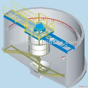 Central transmission thickener for processing