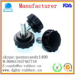China ,custom made,factory,Adjustable Rubber Feet with screw and plastic cover,for machine,funiture ,in dongguan