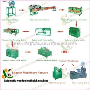 China Reasonable Performance automatic wood toothpick machine bamboo toothpick machine