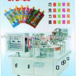 chocolate pouch filling capping machine