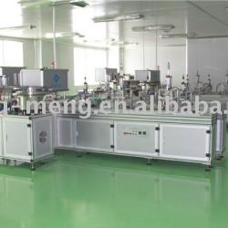 combinational machine for cap addition, tamponade and tray installation of full-automatic vacuum hemostix