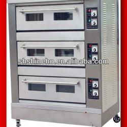 Commercial bakery Gas 3 Deck 6 trays Oven