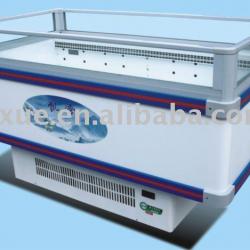 commercial island refrigerator freezer showcase