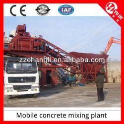 Compact designed!! 30m3/h mobile concrete mixing plant for sale