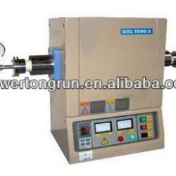 Compact Tube Furnace (42mm O.D. 1500 C Max) with Alumina Tube & Vacuum Flanges / Valves
