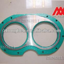 concrete pump wear plate and cutting ring