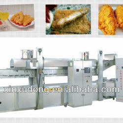 continuous meat frying machine