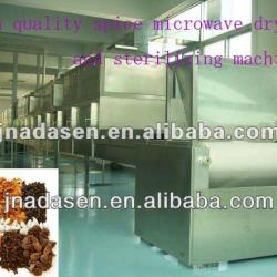 Continuous type microwave spice drying/sterilizing machine