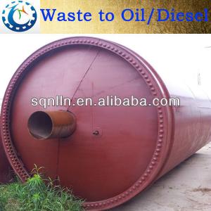 Continuous WASTE TYRE PYROLYSIS PLANT for used rubber oil