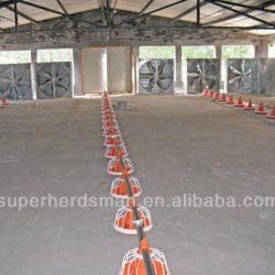 Controlled broiler poultry farming equipment