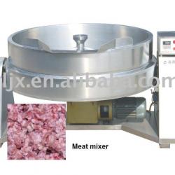 Curry steam heating jacketed pot with mixer