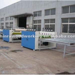 Decorating paper sticking machine