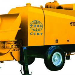 diesel engine stationary trailer concrete pumps of HBT80.13.145RS