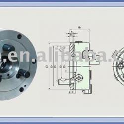 Direct mounting three-jaw sel-fcentring chuck