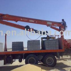 Dongfeng EQ5208 truck crane with grab(wood,brick)