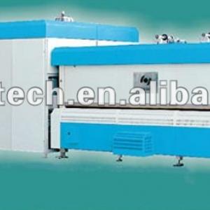 Double curved glass tempering line