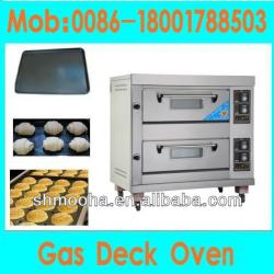 double deck oven gas/ gas deck oven /bakery oven (2 Decks 4 Trays)