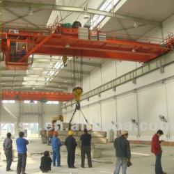double girder overhead crane with forklift
