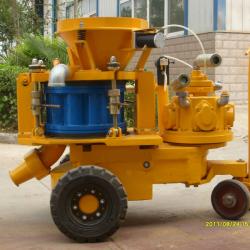 Dry-mix air driven gunite machine