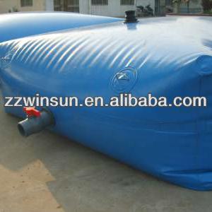 Durable water tank bag with structure flexible PVC bladder