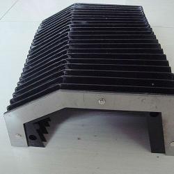 Dustproof accordion shield for CNC machine