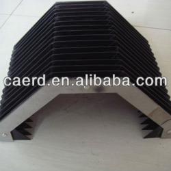 Dustproof accordion shield for CNC machine