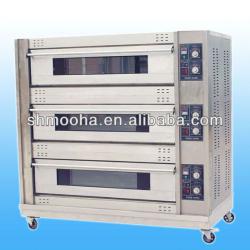 electric deck oven(3 deck 9 trays)/deck baking oven/bakery oven(CE,loowest price from factory)