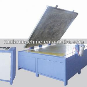 Embossing press of finishing blanket machine