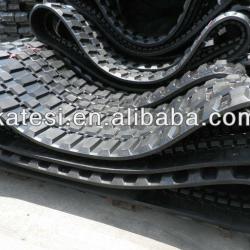 Excavator crawler machine undercarriage rubber track