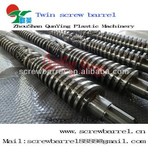 extruder bimetallic conical twin screw and barrel for plastic extrusion machines