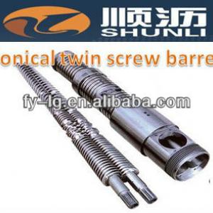 Extruder parts,extruder screw barrel,conical twin screw barrel
