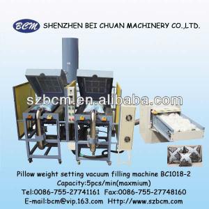 fiber can come to 4 coners of pillows filling machine BC1018-2