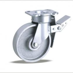 fixed and swivel caster with cast iron wheel heavy duty