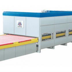 Flat glass tempering machine