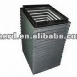 flexible accordion type guide shield for cnc machine