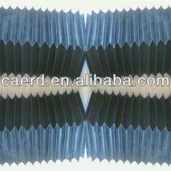 flexible accordion type machine guide shield