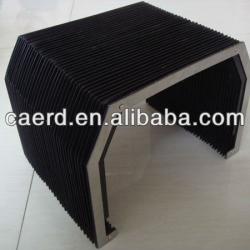 flexible accordion type protective guide shield