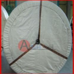 Food conveyor belt with cotton canvas