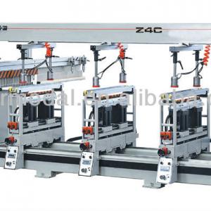 Four lines boring machine