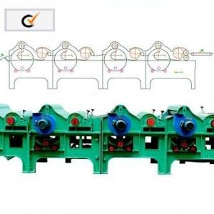 Four-roller Textile Waste Processing Machine For Cotton Waste