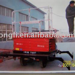 Four-Wheel Hydraulic Scissor Lift Platform