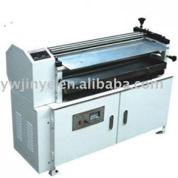 Frequency controlled paper gluing machine