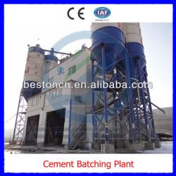 Ful Automatic Stationary Cement Batching Plant, 120m3/h Concrete Batching Plant