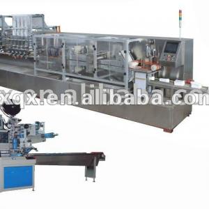 Fully-automatic wet wipe folding processing line