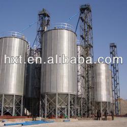 Galvanized silo for storing grain, low cost silo
